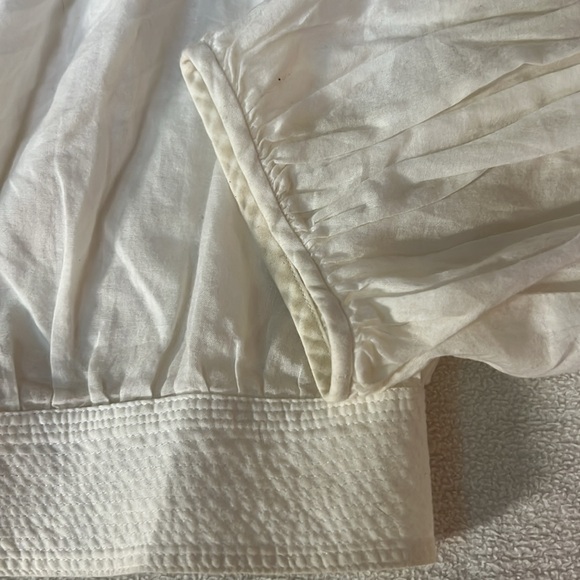 NWOT Charles Nolan off white blouse 100% cotton size 8 - Picture 3 of 6